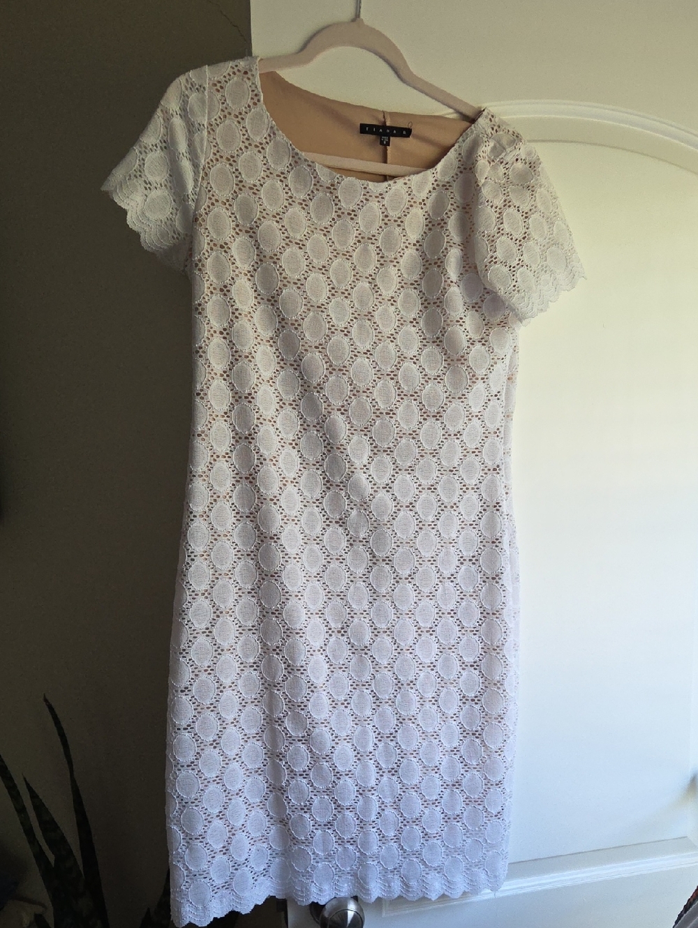 Tiana B. White Eyelet Midi Dress